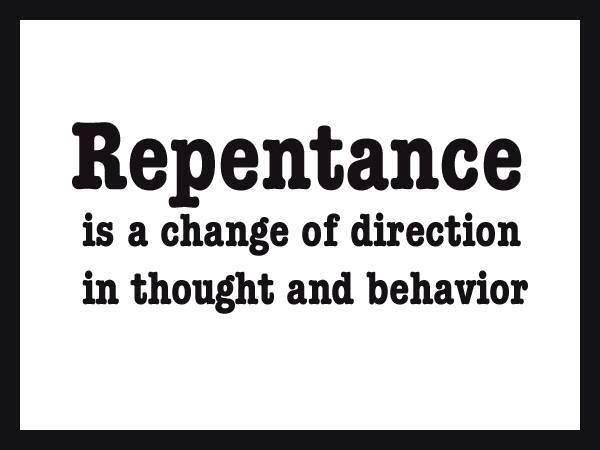 repentance is