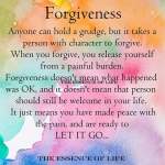forgiveness no grudges