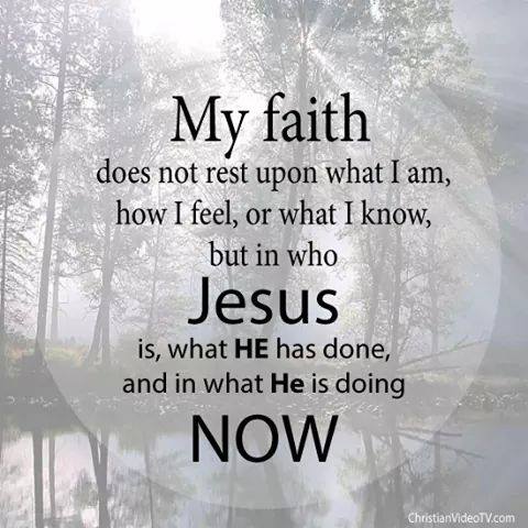 faith rest on CHRIST