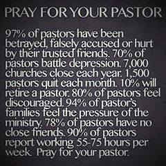 pray for your pastors always